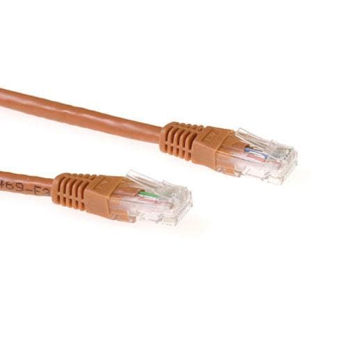 ACT CAT6A UTP 0,5 m 0,5 m Cat6a U/UTP (UTP) Brunt netværkskabel (IB4400)