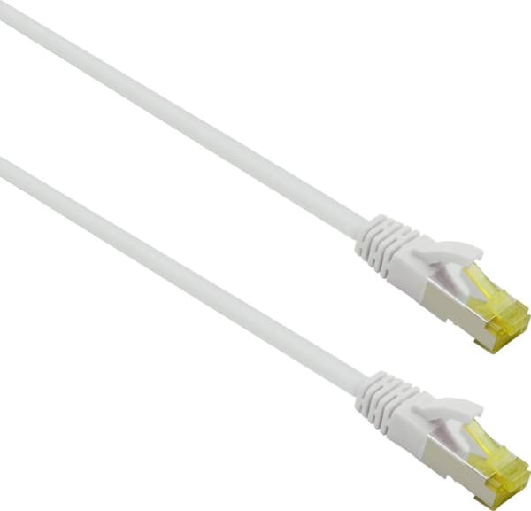 Helos ultra flex patchkabel S/FTP Cat 6a TPE hvid 30,0m - Meget fleksibelt patchkabel - Ideel til applikationer, f.eks. inden for medieteknologi eller
