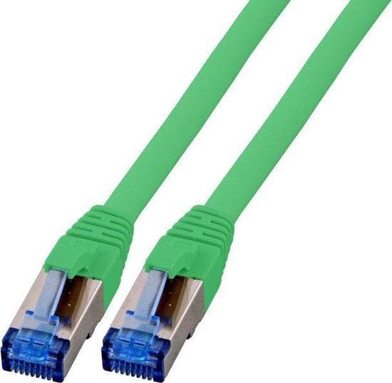 Valmistaja: EFB Elektronik RJ45 patch-kaapeli S/FTP, Cat.6A,Cat.7 raakakaapeli TPE superflex, 7,5m, vihreä Suojattu Cat.6A RJ45 patch-kaapeli GHMT:n k