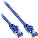 InLine - Patch Cable - RJ-45 (M) - RJ-45 (M) - 7,0 m - U/FTP, PiMF - CAT 6a - Valettu, litteä - Sininen (71807B)