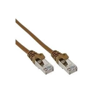 InLine®-patch-kaapeli, SF/UTP, Cat.5e, ruskea, 7,5 m (72575K)