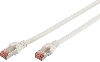 DIGITUS Professional - patchkabel - RJ-45 (M) til RJ-45 (M) - 1,0m - SFTP - CAT 6 - IEEE 802.3 - halogenfri, støbt, uden krog - hvid (DK-1644-010/ wh)