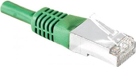 Patchkabel S/FTP, PiMF, CAT.6, grøn, 5,0 m patchkabel med særlig smal knækbeskyttelse (856884)