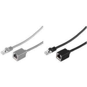 shiverpeaks BASIC-S patch-kaapelin jatko, Cat. 6A, harmaa 0,5 m, S/FTP, Cat.7 raakakaapelilla, PIMF, halogeeniton, RJ45 - 1 kpl (BS08-62010)