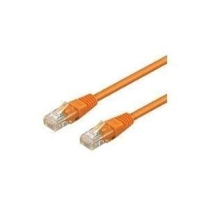 Wentronic goobay - Nätverkskabel - RJ-45 (M) till RJ-45 (M) - 10,0 m - SFTP, PiMF - CAT 6 - formad - orange (95486)