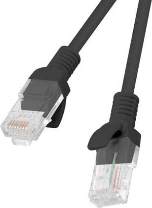 Lanberg PCU5-10CC-0025-BK netværkskabel 0,25 m Cat5e U/UTP (UTP) Sort (PCU5-10CC-0025-BK)