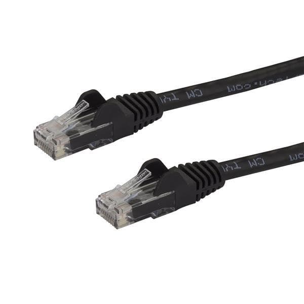 StarTech.com 1m Cat6 Snagless Gigabit UTP-nätverkskabel - Cat 6 RJ45-nätverkskabel med böjavlastning - Svart