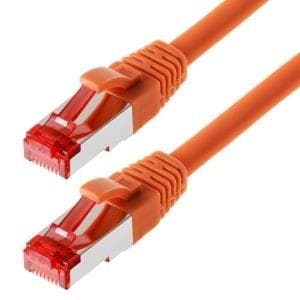 Herweck Helos - patchkabel - RJ-45 (M) - RJ-45 (M) - 30,0 m - SFTP-kabel - CAT 6 - orange (118183)
