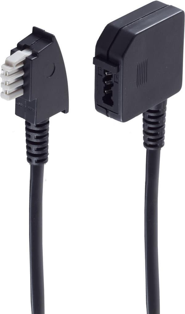 shiverpeaks ® BASIC S telefonförlängning, TAE N-kontakt till TAE N-koppling, 6-ledare, 3,0 m (BS70213-6/6)