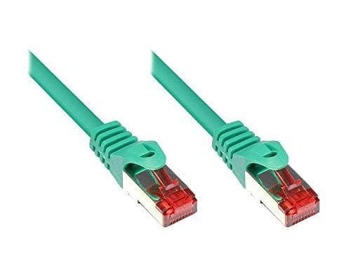 RNS® patchkabel med låsebeskyttelse, kat. 6, S/FTP, PiMF, PVC, 250MHz, grøn, 20m, gode forbindelser (8060-200G)