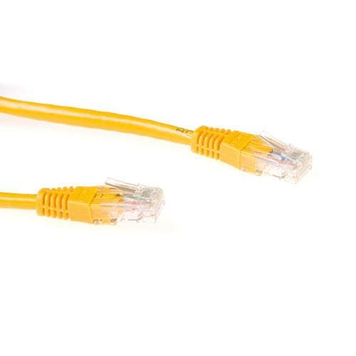 ACT Gul 5 meter U/UTP CAT6A patchkabel med RJ45 stik. Cat6a u/utp gul 5.00m (IB4105)
