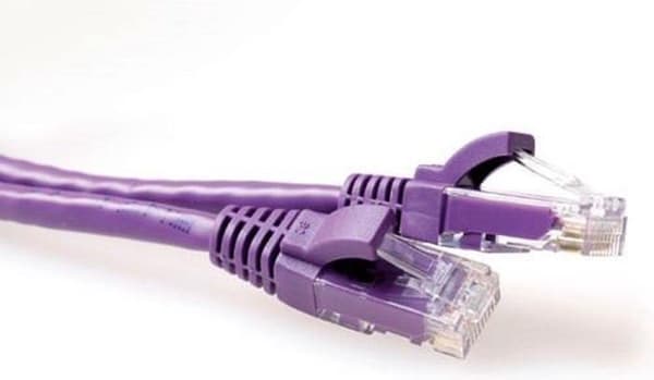 UTP CAT6 Gigabit netværkskabel - CU - 10 meter - Lilla