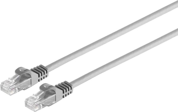 S/CONN maksimale tilslutningsmuligheder netværkskabel RJ45 patchkabel U/UTP med Cat.7 råkabel grå 20m (08-35090)
