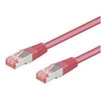 Wentronic goobay - Patchkabel - RJ-45 (M) til RJ-45 (M) - 5,0 m - SFTP, PiMF - CAT 6 - formet - magenta (95515)