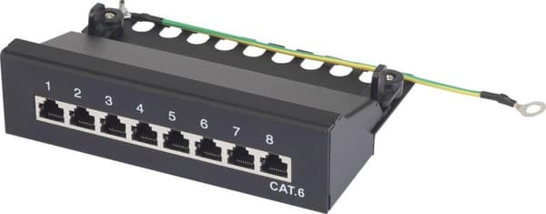 8 porte Netværkspatchboks Renkforce CAT 6 1 HE