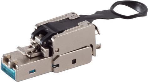 shiverpeaks ®-BASIC-S--verkkoliitin, kat. 6A ilman työkaluja, RJ45-liitin, ilman työkaluja, EasyPull, STP (BS08-51004)