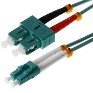 Herweck Helos - FO patch kabel - SC dupleks tilstand - LC dupleks tilstand - 5,0 m - 50/125 mikron - OM3 (115743)