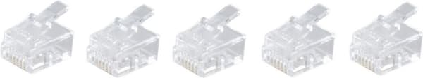 shiverpeaks BASIC-S modulaarinen liitin RJ12, suojaamaton 6-nastainen, 6 liitintä määritetty, kullatut koskettimet, poly (BS72050-5)