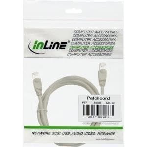 InLine® patchkabel, F/UTP, Cat.5e, grå, 3m (72503L)
