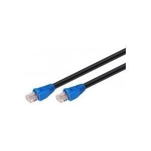 Wentronic Goobay - Patchkabel - RJ-45 (S) till RJ-45 (S) - 10,0 m - UTP - CAT 6 - rund, robust - svart (94389)