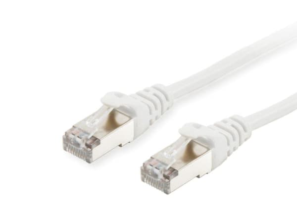 varustelu - välikaapeli - RJ-45 (M) - RJ-45 (M) - 25 cm - SFTP, PiMF - CAT 6a - halogeeniton, muotoiltu, ilman koukkua, kierretty - valkoinen (606001)