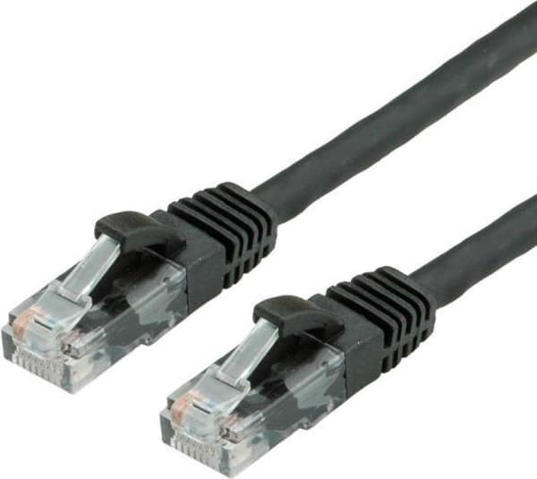 Værdi UTP Patch kabel Cat.6, LS0H, sort, 3m