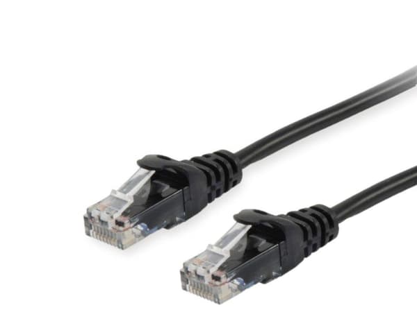 Udstyr 625457 Patch-kabel [U/UTP Cat6 26AWG 250Mhz 5m Sort]