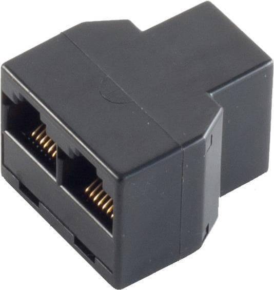 shiverpeaks ®-BASIC-S--Western kobling 6/6 til 2 Western kobling 6/6, telefonkabelstik (BS71225-6)