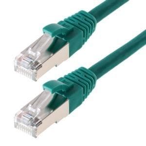 Helos - patchkabel - RJ-45 (M) - RJ-45 (M) - 0,25 m - SFTP-kabel - CAT 6 - grøn