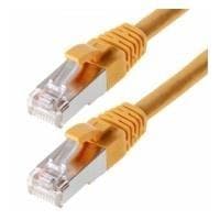Herweck Helos - Patch-ledning - RJ-45 (M) - RJ-45 (M) - 0,5 m - SFUTP-kabel - CAT 5e - Gul (117822)