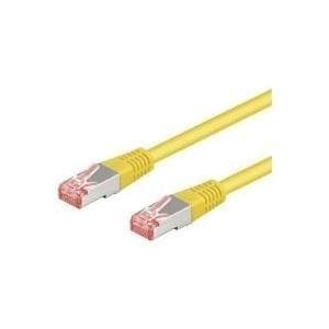 Wentronic goobay - Netværkskabel - RJ-45 (M) til RJ-45 (M) - 2,0m - SFTP, PiMF - CAT 6 - støbt, uden krog - Gul (95493)