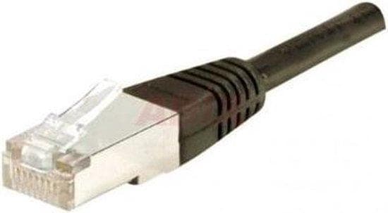 Patchkabel F/UTP, CAT.5e, sort, 1,5 m patchkabel med særlig smal knækbeskyttelse (847016)