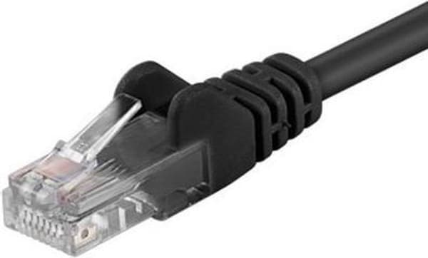 Wentronic CAT5E netværkskabel - RJ45 - Sort - 15 m