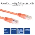 Pikkukuva 2 / 3: ACT Orange 2 metrin U/UTP CAT6 patch-kaapeli RJ45-liittimillä CAT6 U/UTP ORANGE 2.00M (IB1502)