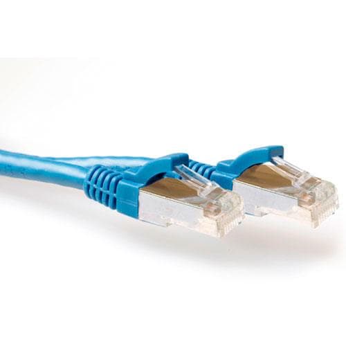 ACT Blue 3 meter SFTP CAT6A patchkabel uden problemer med RJ45-stik. Cat6a s/ftp snagless bu 3,00m (FB6603)