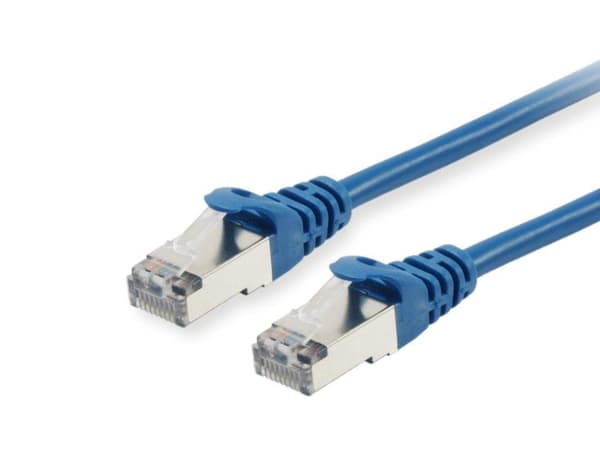Utrusta patchkabel RJ45 Cat6A S/FTP (S-STP) PIMF 20,00 m Blå
