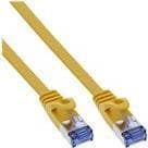 InLine - Patch Cable - RJ-45 (M) - RJ-45 (M) - 2,0 m - U/FTP, PiMF - CAT 6a - Valettu, litteä - keltainen (71802Y)