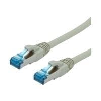ARVO - Patch johto - RJ-45 (M) RJ-45 (M) - 50 cm - SFTP, PiMF - CAT 6a - muotoiltu - Harmaa