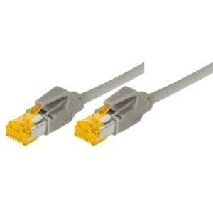 Patchkabel S/FTP, PiMF, Cat 6a, grå, 1,0 m Til 10 Gigabit/s, halogenfri, med Draka-kabel og Hirose-stik TM31 (tidligere betegnelse S/STP) (72201)