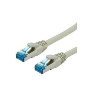 VALUE S/FTP-patch-kaapeli Cat.6a, harmaa 1,0 m (21.99.0861)