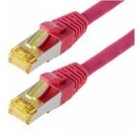 Herweck Helos - Patch -johto - RJ-45 (M) - RJ-45 (M) - 3,0 m - SFTP-kaapeli (PIMF) - CAT 6a - magenta (118134)