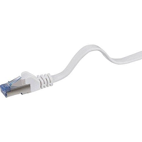 Renkforce RF-4149837 RJ45 nätverkskabel, patchkabel CAT 6a U/FTP 0,50 m grå mycket flexibel, med spärrskydd, flamskydd