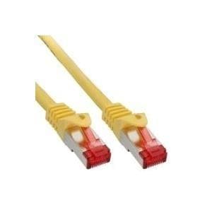 InLine® patchkabel, S/FTP (PiMf), Cat.6, gul, 0,5 m (76450Y)