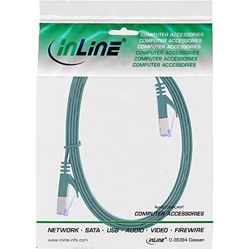InLine 71802G patchkabel fladt, U/FTP, Cat.6A, grøn, 2m