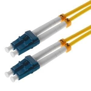 Helos - fiberoptisk patchkabel - LC duplex - LC duplex -7,5 m - 9/125 mikron - OS2 - gul