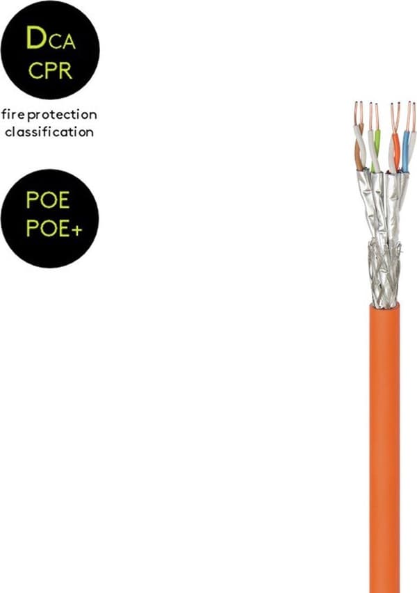 Goobay CAT7a S/FTP installationskabel - 100 meter