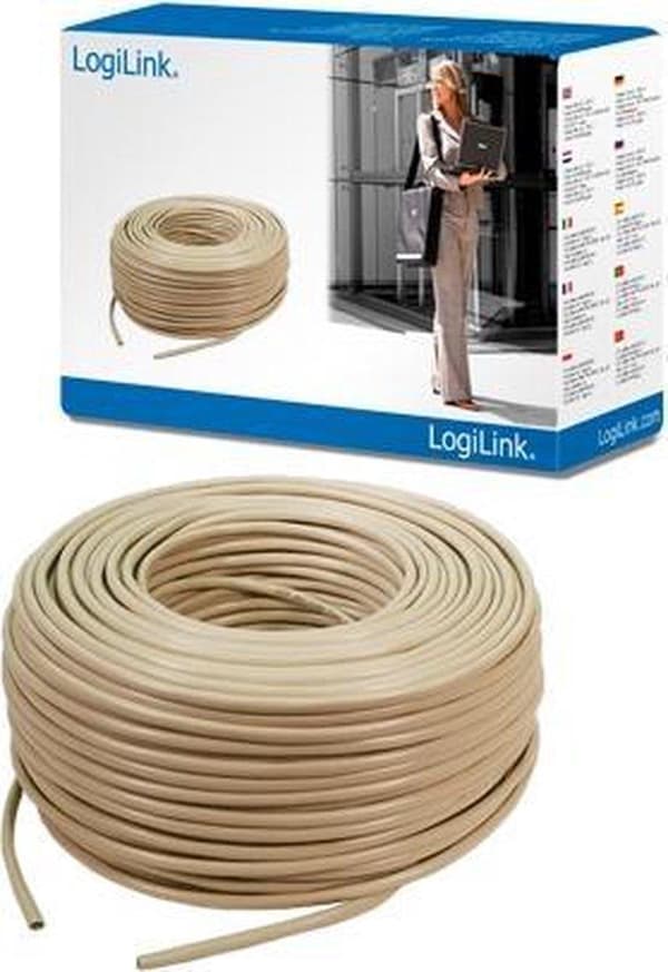 Logilink CPV0020 - Cat 5 UTP kabel - Uden stik - 305 m - grå