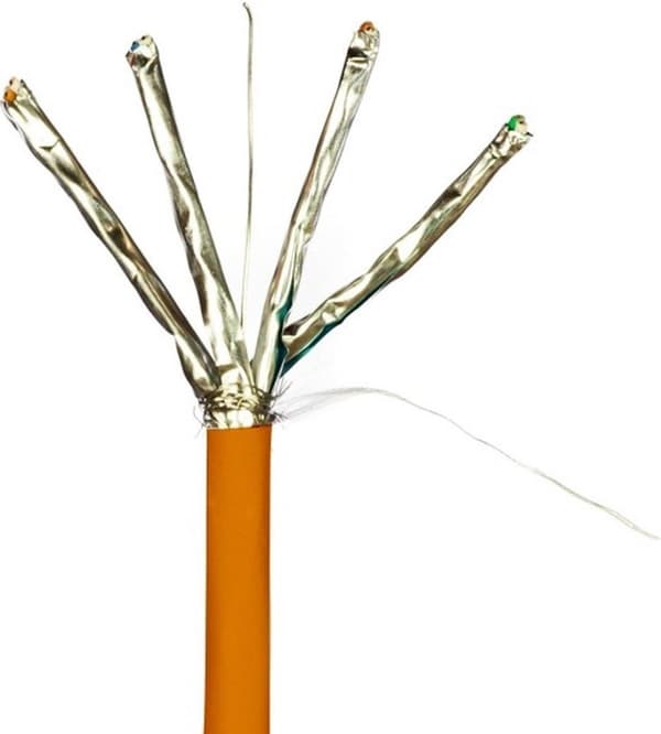 DANICOM CAT7 S/FTP 100 metrin kaapeli jäykällä rullalla - LSZH (Eca)