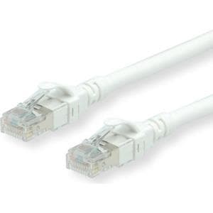 ROLINE - Patchkabel - RJ-45 (M) til RJ-45 (M) - 20 m - UTP - CAT 6a - halogenfri, støbt, snoet - hvid (21.15.2769)