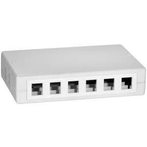LOGILINK- Keystone overflademonteret boks 12 port UTP, hvid (NK4033)